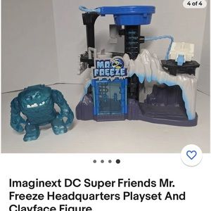 Imaginext DC Superfriends Headquarters Mr. Freeze Playset and Clayface fugures